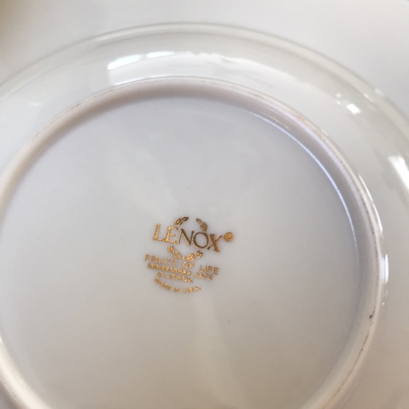 Lenox 5 pc Fruits of Life place setting Brand New 90s - Picture 5 of 6